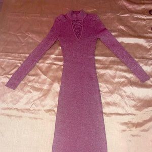 Almost famous pink gritter dress